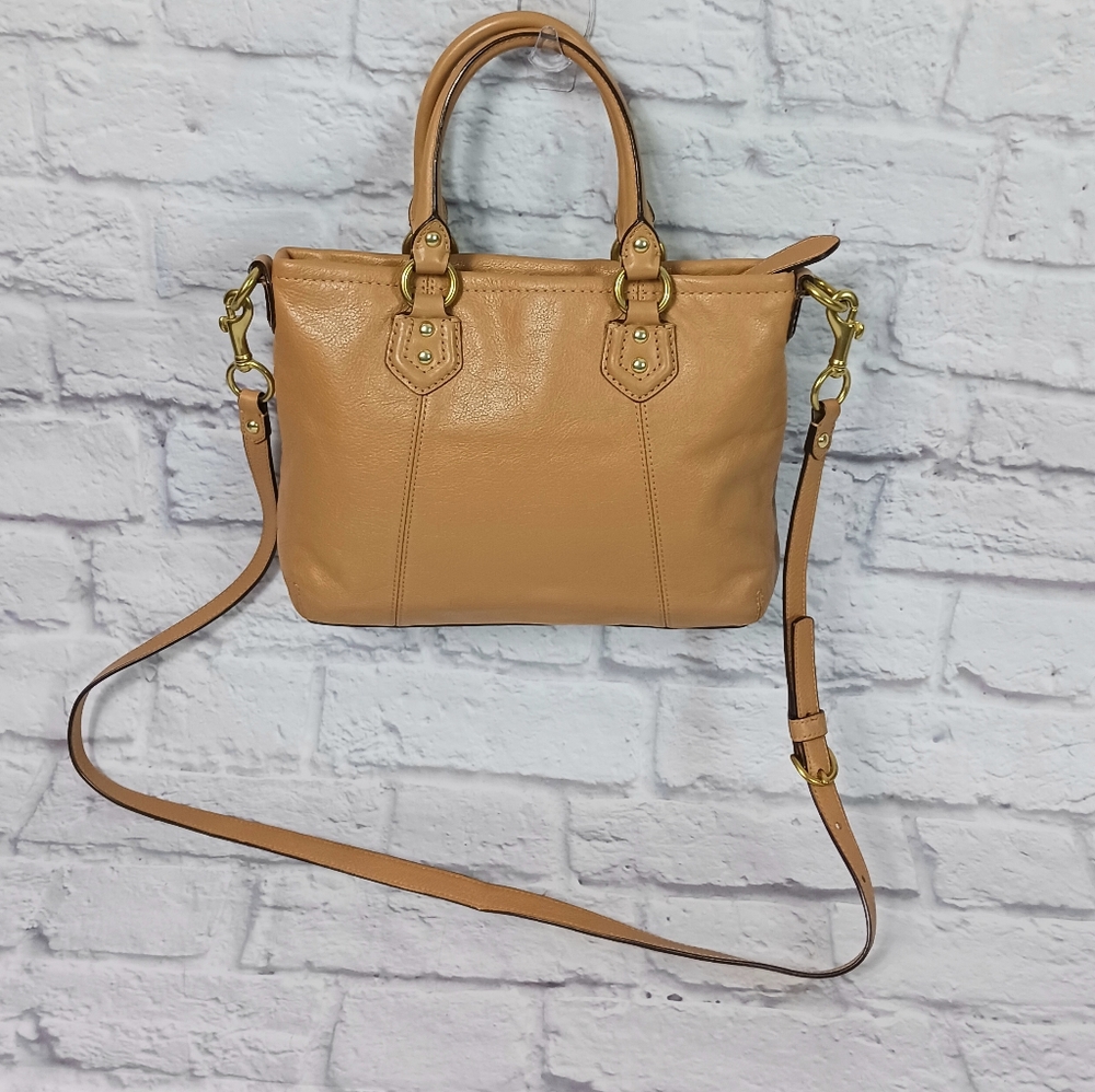 Coach Ashley camel leather mini satchel bag - Picture 2 of 14